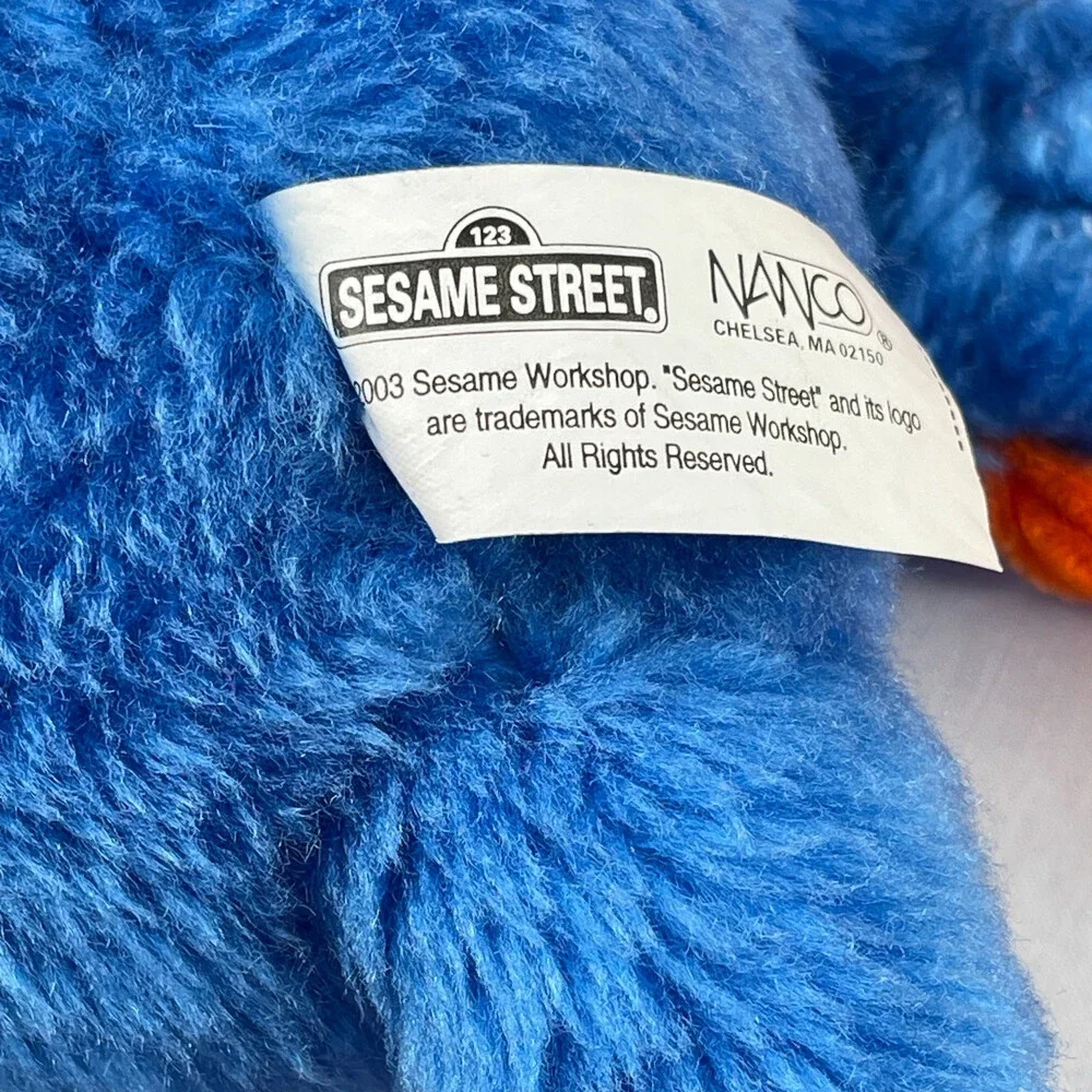 VTG Grover Halloween Plush Muppets Nanco Sesame Street Pumpkin Pail Cape 2003 - Picture 3 of 12